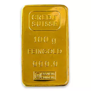 100g Credit Suisse Gold Bar (2)