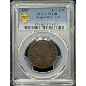 1787 CT 1/2P Draped Bust Left, BN (2)
