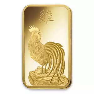 1oz PAMP Gold Bar - Lunar Rooster