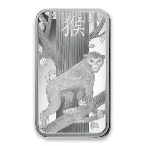 1oz PAMP Silver Bar - Lunar Monkey (2)