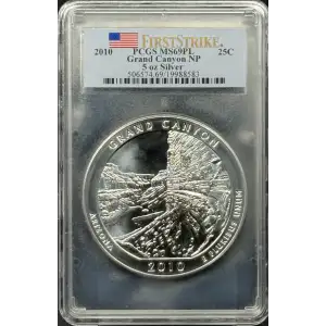 2010 25C Grand Canyon NP 5 oz Silver - First Strike, PL (2)