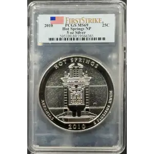 2010 25C Hot Springs NP 5 oz Silver - First Strike (2)