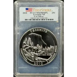 2010 25C Yosemite NP 5 oz Silver - First Strike, DMPL (2)