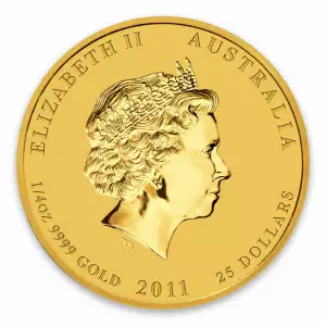 2011 1/4oz Australian Perth Mint Gold Lunar II: Year of the Rabbit (2)