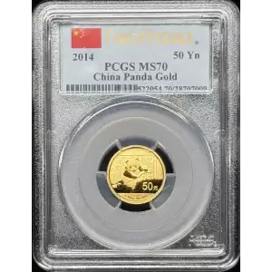 2014 50 Yn Panda Gold  First Strike