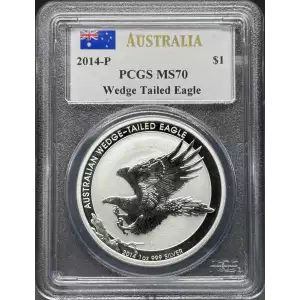 2014-P $1 Wedge Tailed Eagle Mercanti Signature