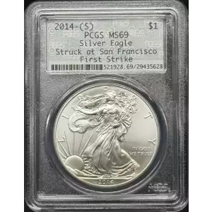 2014-(S) $1 Silver Eagle Struck at San Francisco First Strike (2)