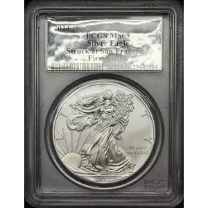 2014-(S) $1 Silver Eagle Struck at San Francisco First Strike (2)