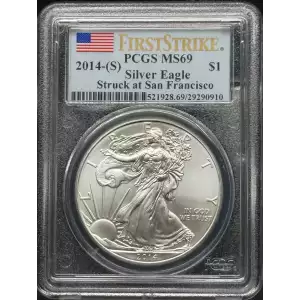 2014-(S) $1 Silver Eagle Struck at San Francisco First Strike (2)