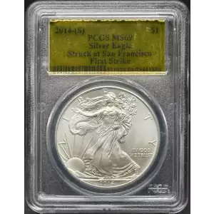 2014-(S) $1 Silver Eagle Struck at San Francisco First Strike