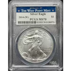 2014-(W) $1 Silver Eagle Struck at West Point