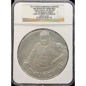 2015 1 Kilo Silver Great Britain Sir Winston Churchill