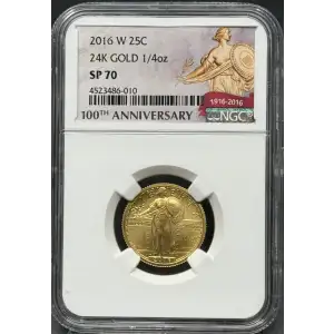 2016 24K GOLD 1/4oz