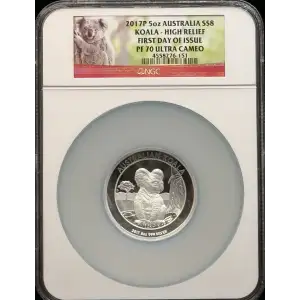 2017P 5oz Koala - High Relief First Day of Issue ULTRA CAMEO