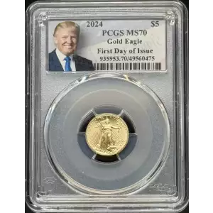 2024 $5 Gold Eagle First Day of Issue