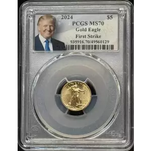 2024 $5 Gold Eagle First Day of Issue