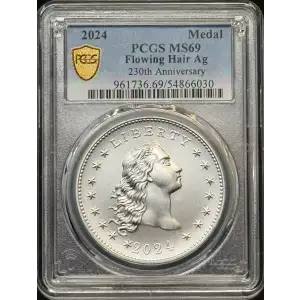 2024 Medal Flowing Hair Ag 230th Anniversary (3)
