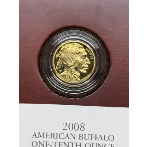 Gold Bullion-Gold Buffaloes--$5 Gold Buffalo 1/10 oz (2008) -Gold- 5 Dollar