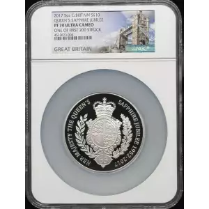 GREAT BRITAIN Silver 10 POUNDS