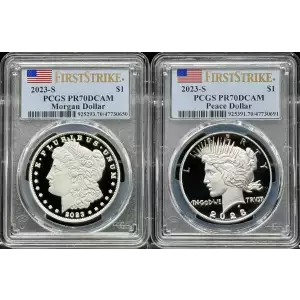 Morgan and Peace Dollar set