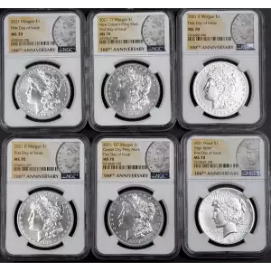 Morgan and Peace Dollar set