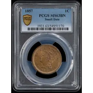 1857 1C Small Date, BN (2)