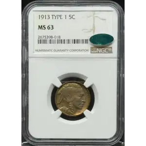 Nickel Five Cent Pieces-Indian Head or Buffalo