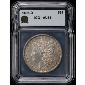1896 O Morgan Silver Dollar ICG AU-55 (2)