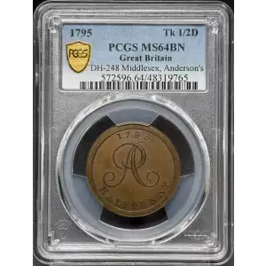 1795 Tk 1/2D DH-248 Middlesex, Anderson's, BN (3)