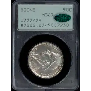 Classic Commemorative Silver--- Daniel Boone Bicentennial 1934-1938-Silver- 0.5 Dollar
