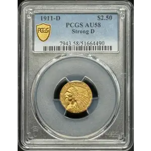 1911-D $2.50 Strong D (3)