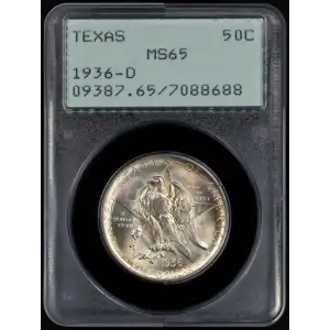 Classic Commemorative Silver--- Texas Independence Centennial 1934-1938-Silver- 0.5 Dollar