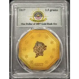 1857 .5g Pinch of Gold S.S. Central America #3 (2)
