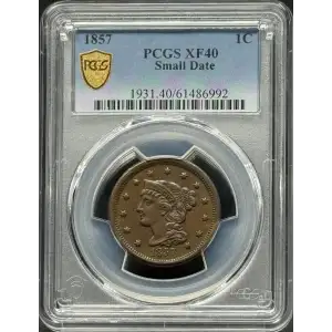 1857 1C Small Date, BN (2)