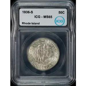 Classic Commemorative Silver--- Providence, Rhode Island, Tercentenary 1936 -Silver- 0.5 Dollar