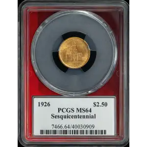 1926 $2.50 Sesquicentennial