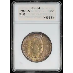 Classic Commemorative Silver--- Booker T. Washington Memorial 1946-1951-Silver- 0.5 Dollar
