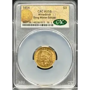 Three Dollar Gold Pieces---Indian Princess Head 1854-1889 -Gold- 3 Dollar