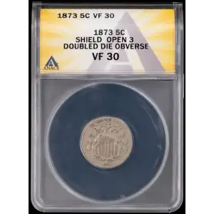 Nickel Five Cent Pieces-Shield 1866-1883