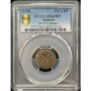 1795 Tk 1/4D DH-72 Lothian - Edinburgh Plain Edge, BN (2)