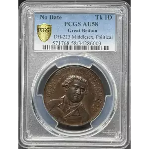 (c.1790) Tk 1D DH-223 Middlesex Political and Social, BN (2)