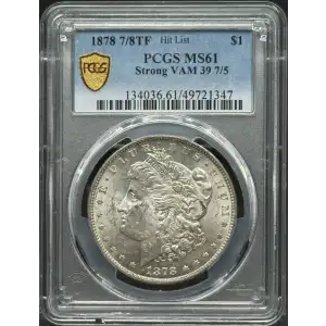 1878 7/8TF $1 Strong, VAM 39, 7/5 Hit List (3)