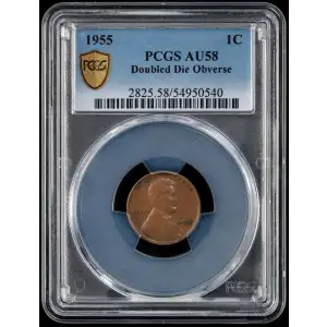1955 1C Doubled Die Obverse, BN (2)