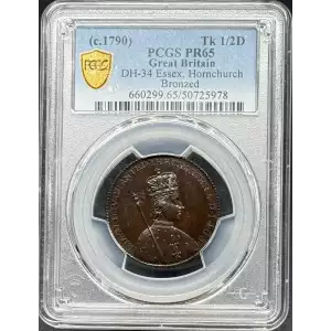 (c.1790) Tk 1/2D DH-34 Essex, Hornchurch Bronzed (2)