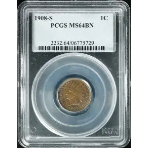 1908-S 1C, BN