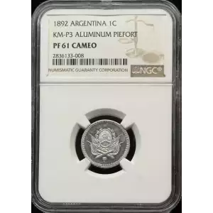 1892 ALUMINUM PIEFORT 