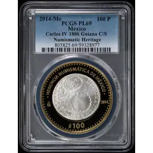 2014-Mo 100 P Carlos IV 1806 Guiana C/S Numismatic Heritage (2)