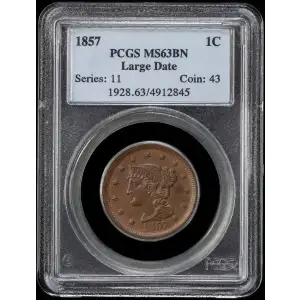 1857 1C Large Date, BN (2)