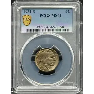 Nickel Five Cent Pieces-Indian Head or Buffalo