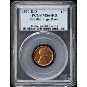 1960-D/D 1C Small/Large Date, RD